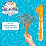 abeec Bubble Sword with 9 Wands – 2 Pack | Giant Bubble Maker for Kids | Outdoor Toys, Bubbles for Toddlers, Party Favours, Garden Fun - Image 2