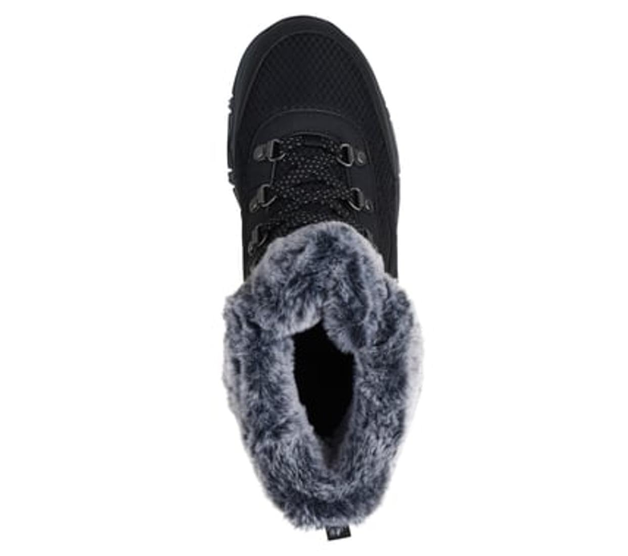 Skechers Women's TREGO - STORMIE waterproof boot, Black/Black, 7.5 M