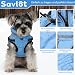 Savlot Hundemantel Wasserdicht Hundejacke Hundepullover mit Reißverschluss Kleine Hunde Winter Warme Jacke Winddicht 2 in 1 Outfit