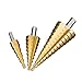 Produktbild Surplex HSS Stufenbohrer Satz, 3pcs Kegelbohrer Stufenbohrer, 4-12/4-20/4-32 mm, für Stahl, Holz, Kunststoff