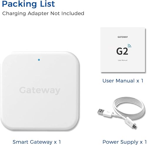 Miniatura 8 de Kucacci WiFi G2 Gateway Puente Hub Control remoto Cerradura de puerta inteligente Trabajo con TTLock Google Home Alexa Control de voz