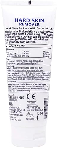 Miniatura 4 de ClearZal Crema de pies para piel dura, ayuda a eliminar callos y maíz mientras deja una piel suave y lisa, fórmula de triple acción hidratante y