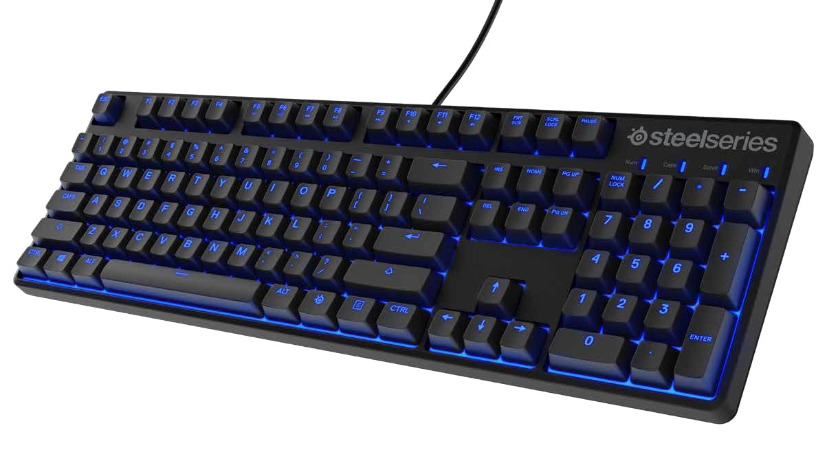 SteelSeries Apex M400 klawiatura gamingowa (mechaniczna, niebieskie podświetlenie) – francuski układ klawiatury