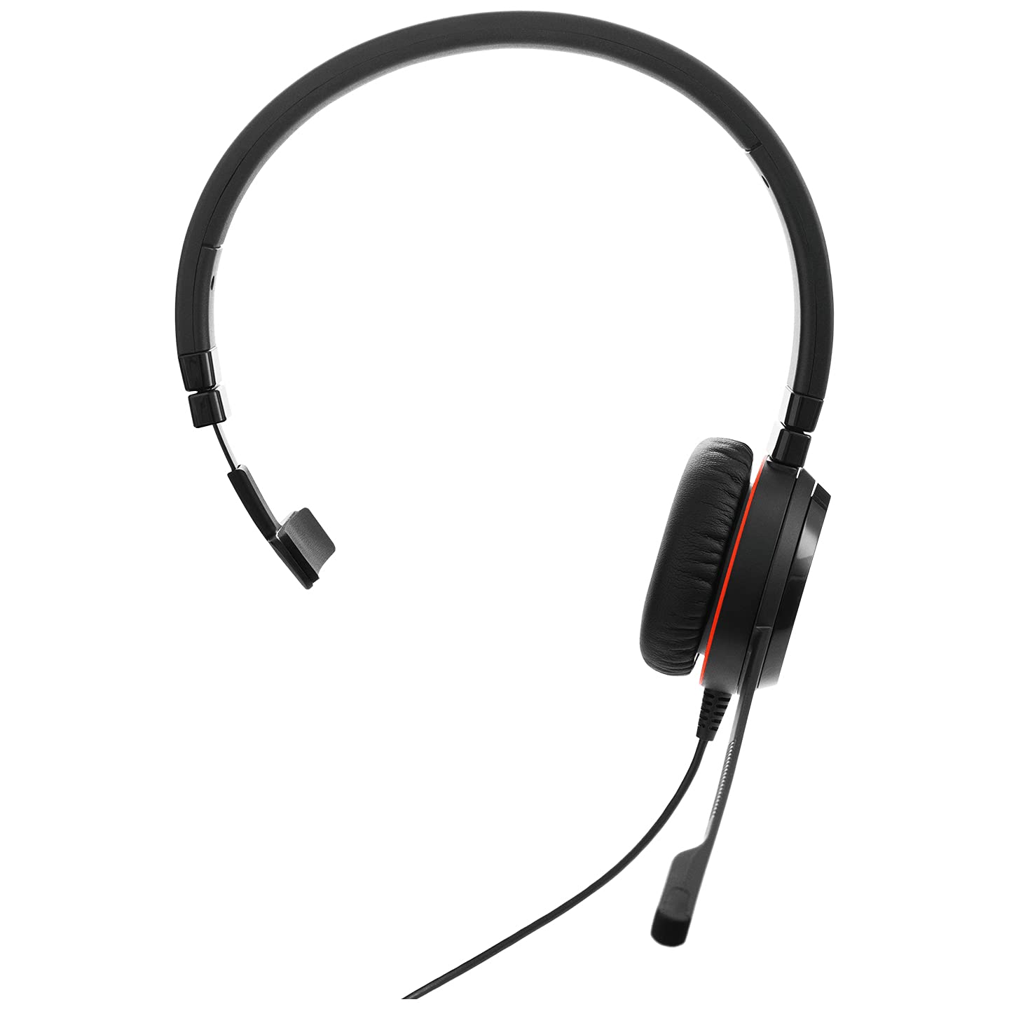 Jabra Evolve 20 UC Mono Headset – Unified Communications Headphones for VoIP Softphone with Passive Noise Cancellation – USB-A Cable with Controller – Black