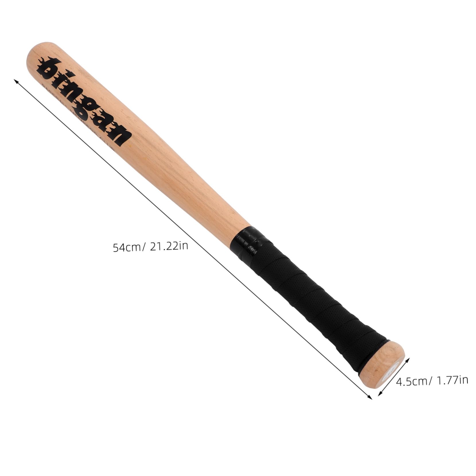 Batte De Baseball En Bois - 54cm - Solide Et Portable - Pour Entraînement Ou Loisir - Adultes