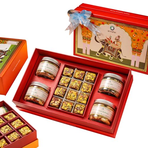 Image of Anveshan Sweets Dry Fruits Gift Box Pack of 5