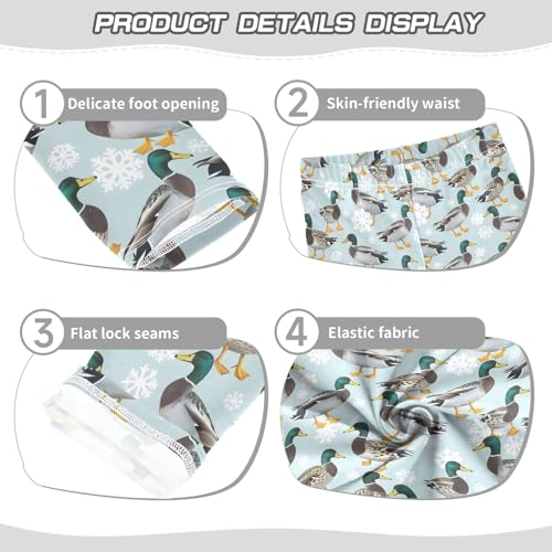 senya Girls Printed Leggings Yoga Pants Duck Snow Pattern for Kids in 4t to 10 Years, 4T3