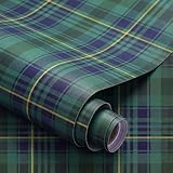 Drydiet Tartan Plaid Wallpaper Peel Stick Contact Paper 15.8 X 118.1In Vintage Green Plaid Wallpaper Self Adhesive Removable Wall Sticker Paper For Home Locker Dorm Classroom Bedroom Living Room Decor