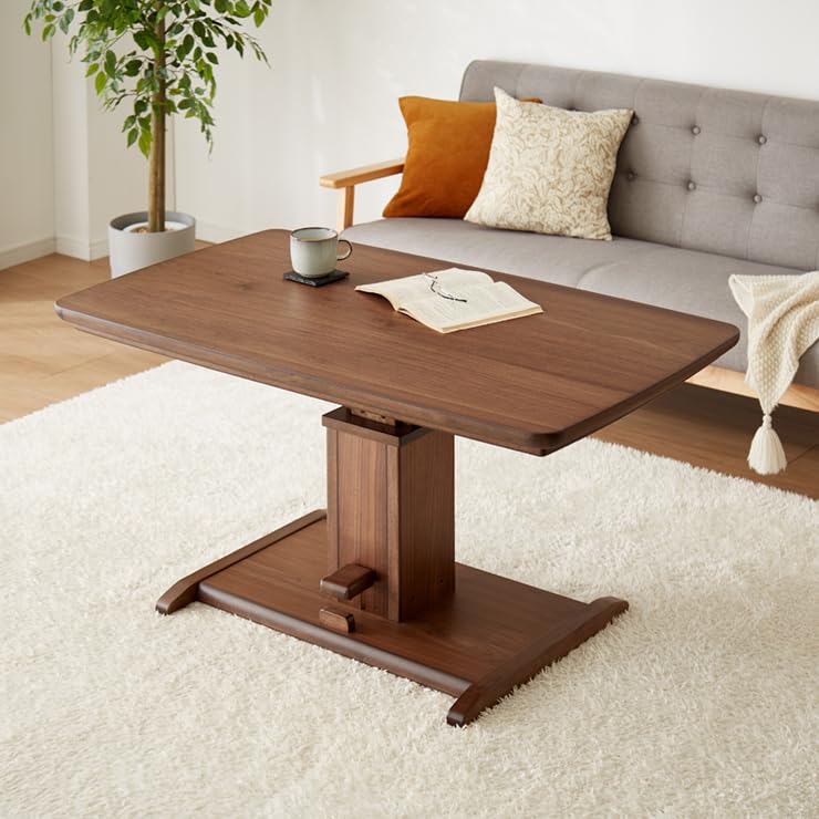 Amazon.co.jp : リコメン堂 昇降こたつ ガス圧昇降式 幅120cm 単品  