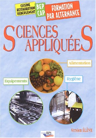 Sciences appliquées a l'hygiène alimentaire