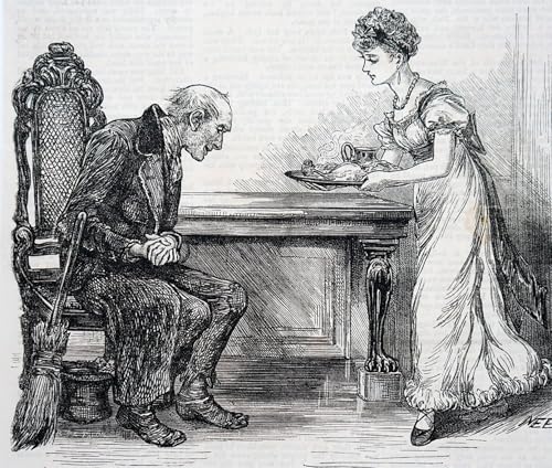 Tableau Mary Ellen Edwards dîner chaud scène de générosité touchante