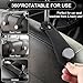 JESTOP Leather Car Seat Storage Hanger, 2 Pack, Stylish Seat Organizer Hooks for Purses, Bags, Coats, Umbrellas, Black