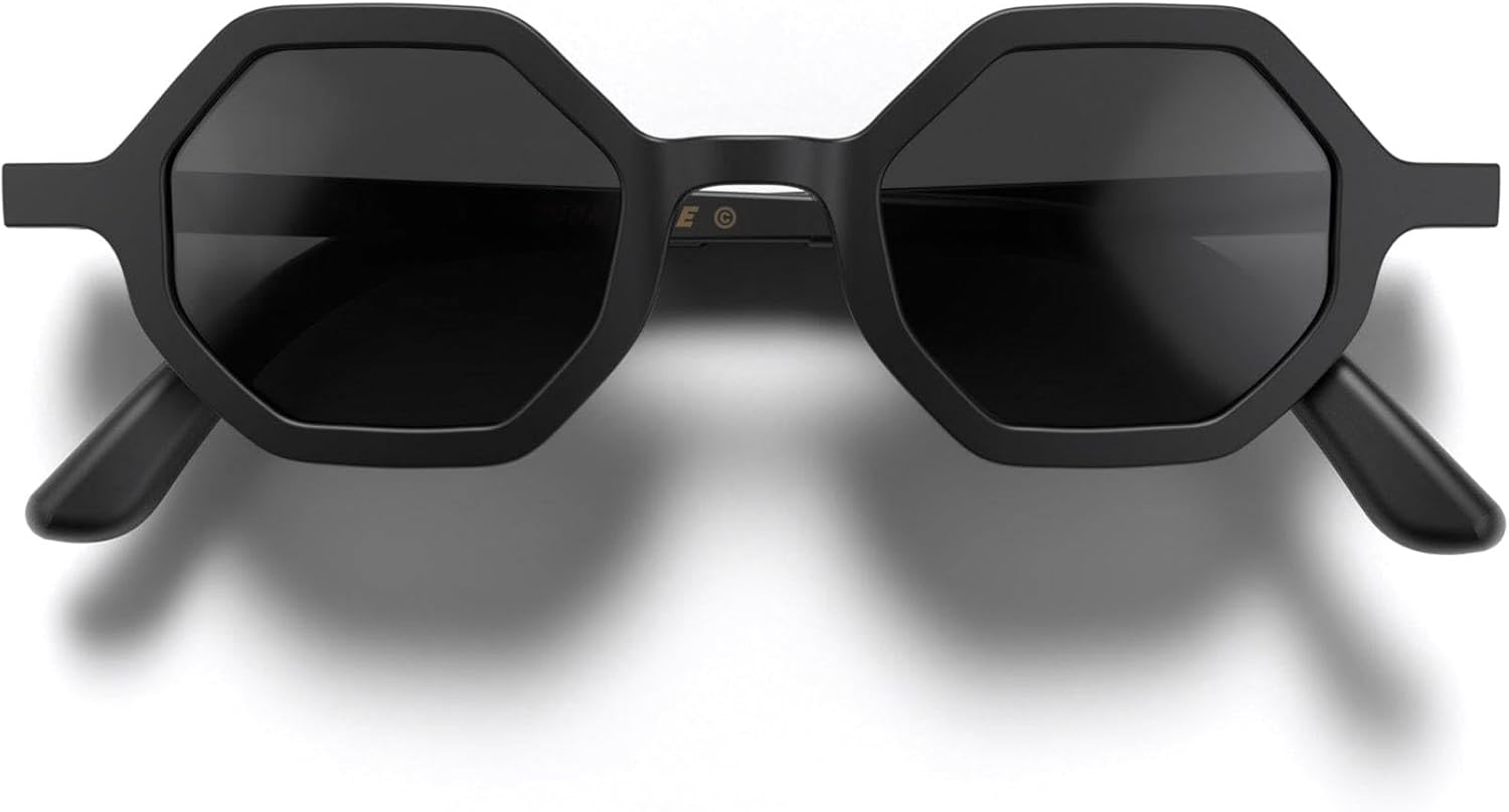 LONDON MOLE® Malibu sunglasses | Cool hexagonal/octagonal shaped glasses | Men’s Women’s Unisex | Spring hinges