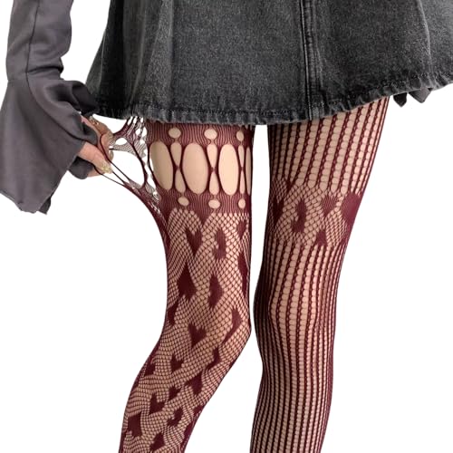 Collants résille asymétriques pour rompre la monotonie des bas classiques