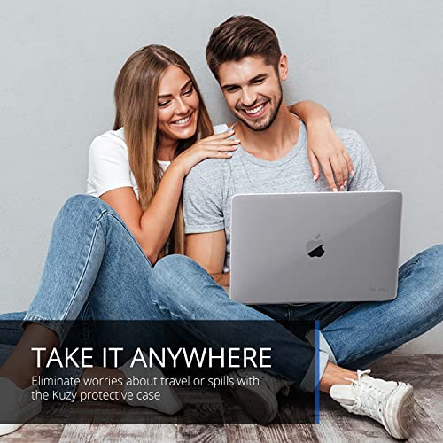 Kuzy Compatible With Macbook Pro 13 Inch Case 2021 2020 2019 2018 2017 2016 Release A2338 M1 A2289 A2251 A2159 A1989 A1706 A1708 Fully Vented Hardshell Cover For 13 Inch Macbook Pro Case, Clear #TOP1