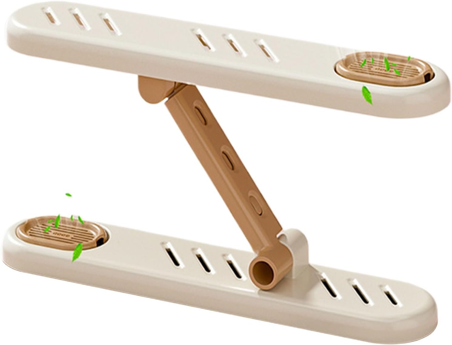 Adjustable Shoe Rack - 2 Tier Expandable Shoe Rack | Adjustable Shoe Organizer with Aromatherapy | for Closet, Entrance, Floor, Bedroom, Home Entrance, Space Saving, Metal, Bl