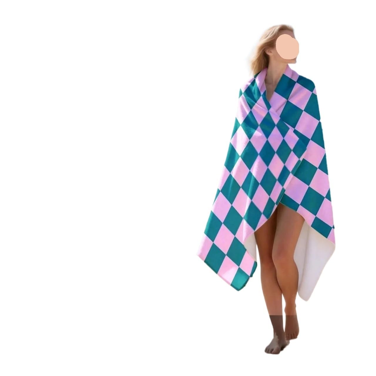 Toalla de Playa Microfibra Gran tamaño, Abrigo Suave y Ligero for Viajes Acampada(90x180cm(35x71in))