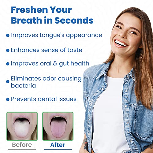 Dr. Nick’s White & Healthy Tongue Scraper (3 Pack), Dentist Designed To Cure Bad Breath, Easy To Use Plastic Tounge Scraper Cleaner Maintains Oral Care For Adults #TOP1