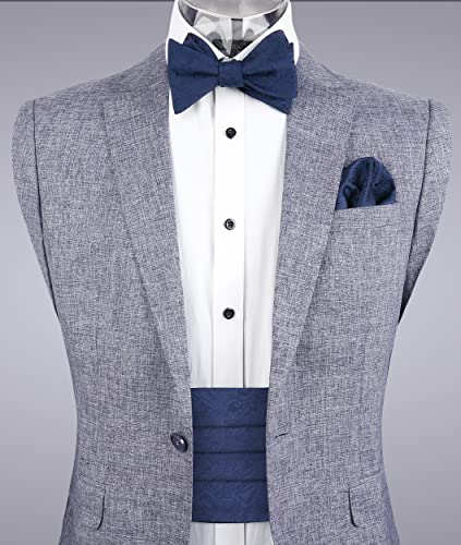 Image of Alizeal Mens Paisley Adjustable Bow Tie Set