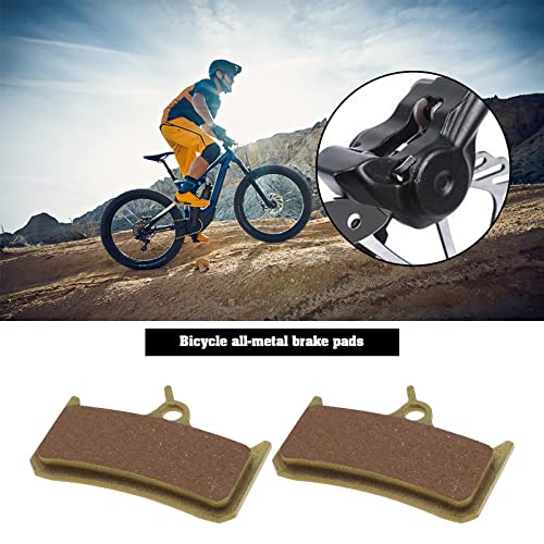 YINETTECH 2 Pair Bike Brake Pads Replacement Compatible with Hope Tech Mono M4 Trail Disc Brakes Sintered Metal Brake Pads Bike Accessories Gold - Image 2