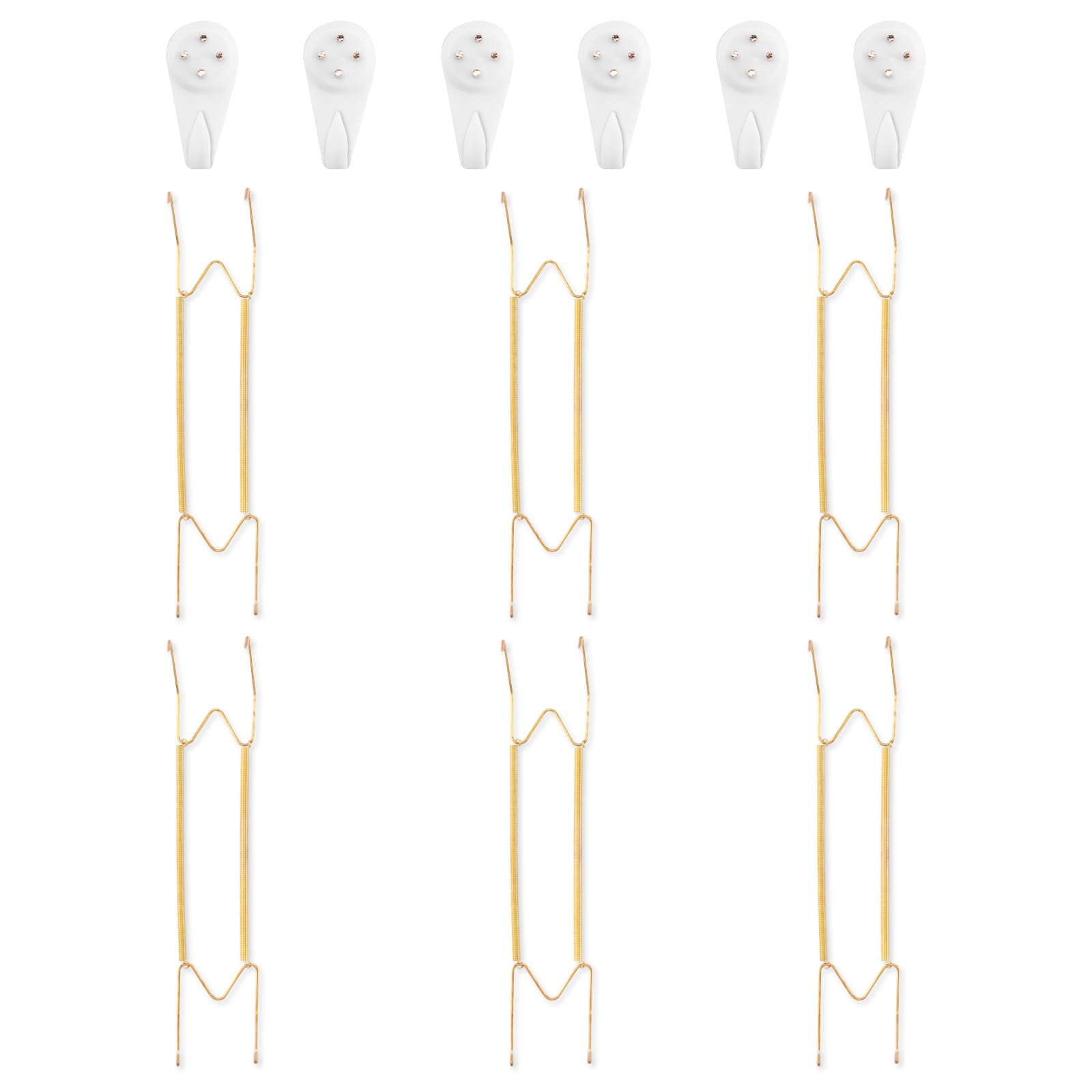 Bilillo 6 Pack Plate Hangers for The Wall, Fits 16-20 inch Decorative Plate
