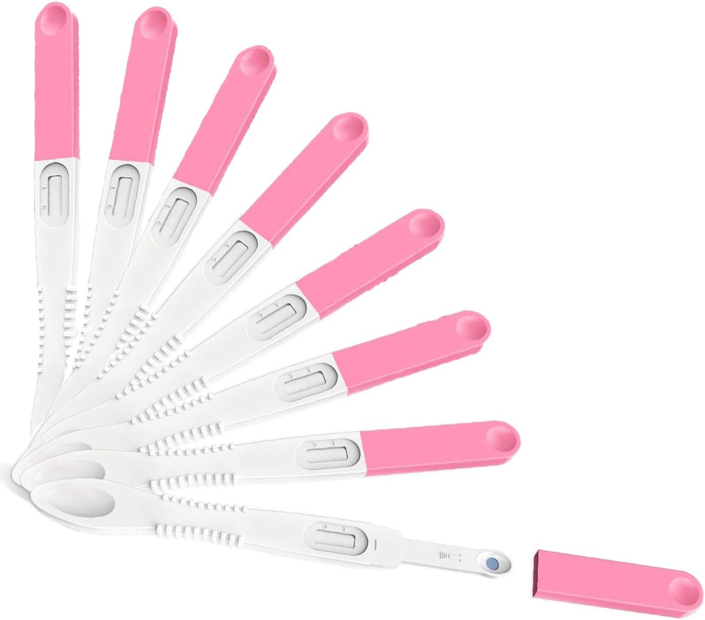MOMMED Pregnancy Test, 8 X Individually-Sealed Wrapped, HCG Tests Sensitivity Of 25 mIU(25 Ng/L), 1 Minutes Rapid Detection, 8 Packs