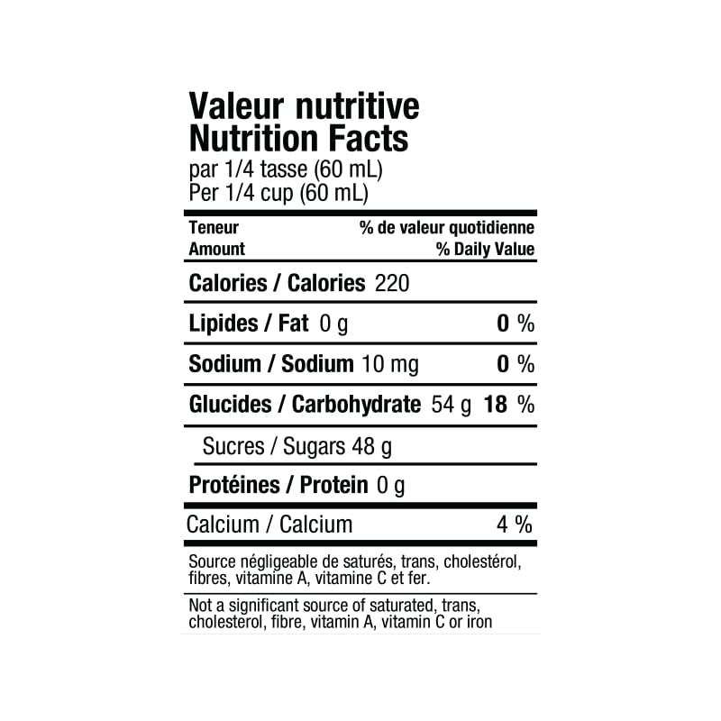 Sirop d'érable cruchon 2 x 1 litre - Ambré pur à 100% du Canada