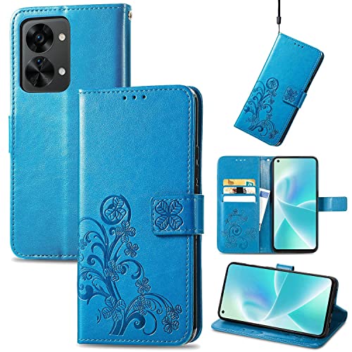 Étui OnePlus Nord 2T bleu König Design housse protection carte