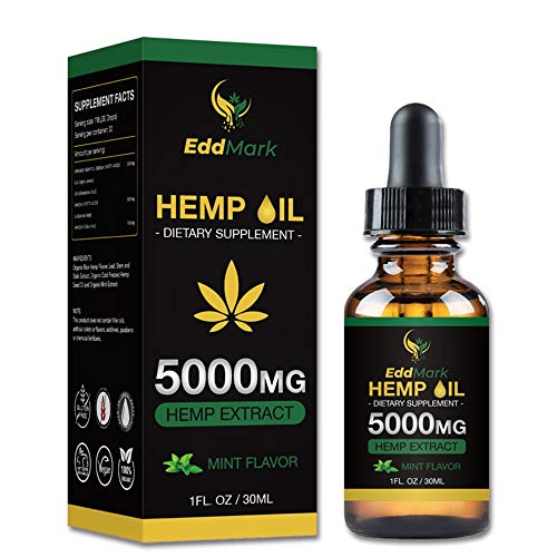 Hemp Oil Natural Dietary Supplement for Pain Relief and Anxiety-5000mg Hemp Oil Extract