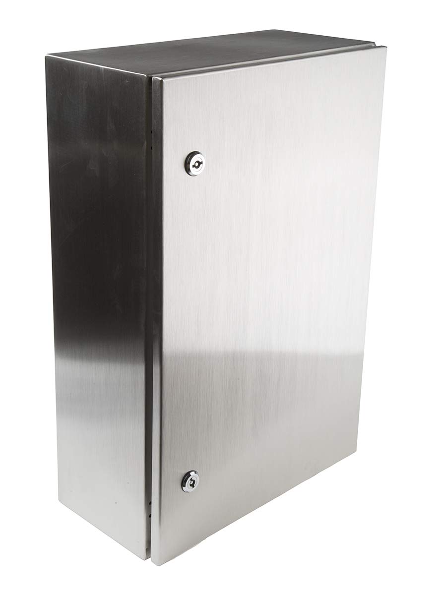 RS PRO Edelstahl Wandgehäuse IP66, HxBxT 600 mm x 400 mm x 200mm