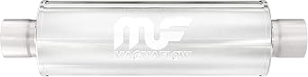 MagnaFlow Performance Exhaust Muffler 12867 3" Inlet/Outlet, 5x5x14" Round, Stainless Steel, Satin Finish