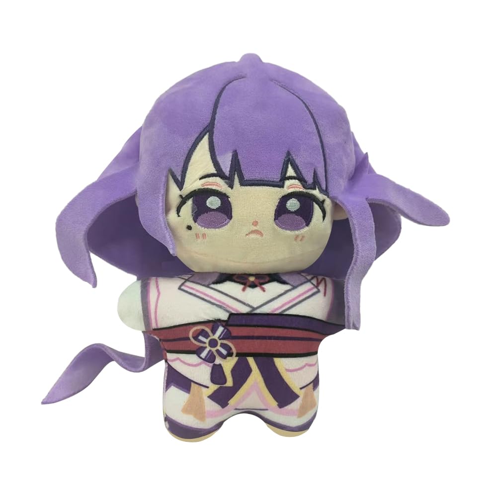 Raiden Shogun Pillow Figure Game Cartoon Raiden Ei/Kamisato Ayaka Stuffed Pillow Anime Figures 25CM/9.84IN