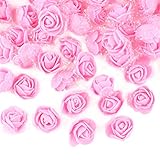Größe: 2-2.5cm. Mini Künstliche Rosenköpfe mit schöner Randverzierung sieht sehr edel und elegant.