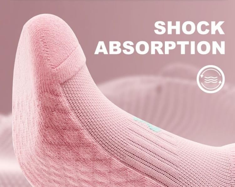 Women's Performance Heel Tab Athletic Socks Running Low Cut (5 Pairs) Shoe Size: 5-104