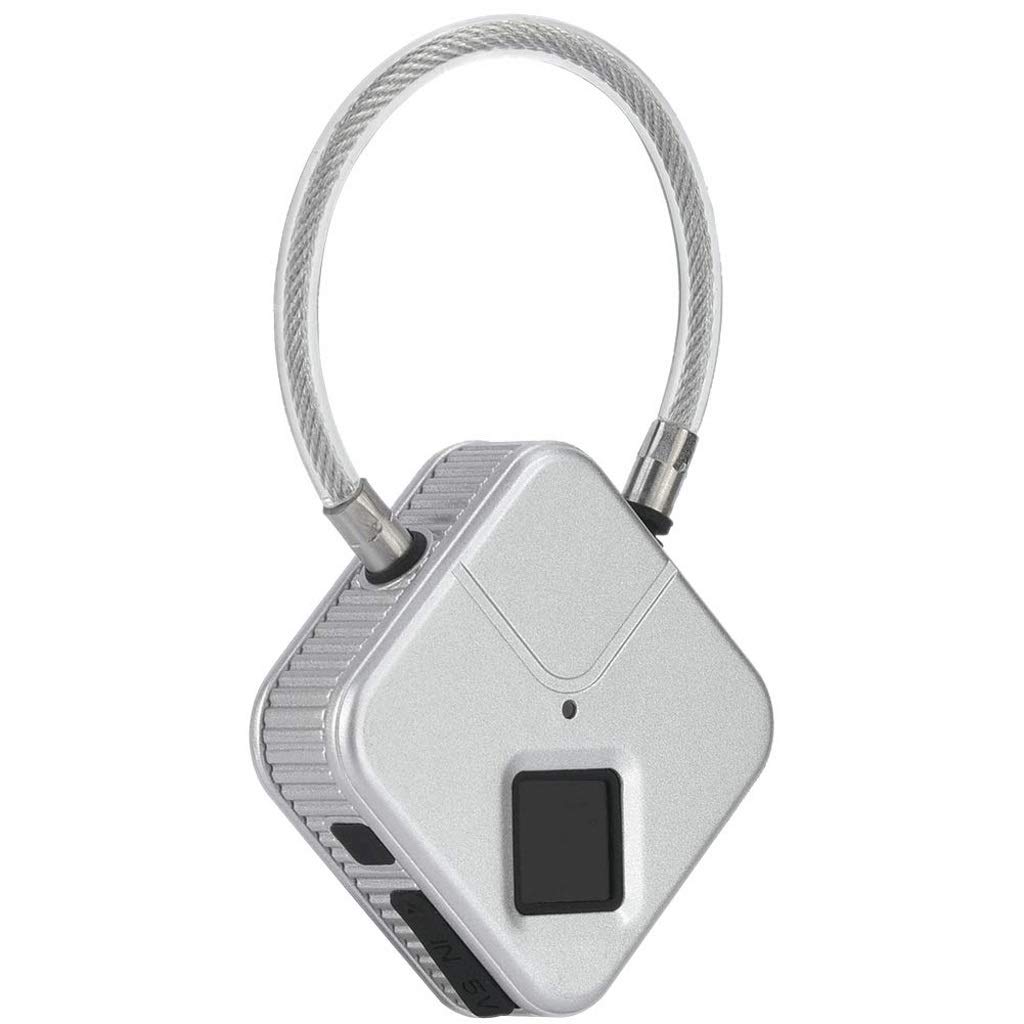 Lucchetto per impronte digitali, lucchetto per borsa con metallo impermeabile IP66, adatto per armadietto della palestra, serratura dell'armadietto della scuola, zaino, valigia, bagaglio da viaggio (