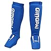 Combat Sports Washable MMA Elastic Cloth Shin&Instep Padded Guards, Premium Leg Protective Gear Guards&Pads - Ideal Shin Guard for Shin Protection, Wrestling, Sparring, Muay Thai, Kickboxing & Karate