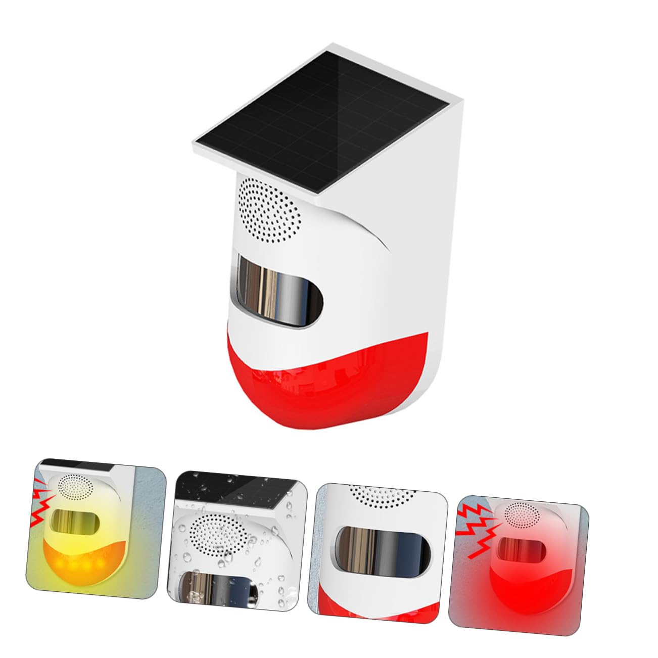 Lurrose Alarma Infrarroja Exterior Detector Infrarrojo para Seguridad Hogar Puerta Ventana Sensor Infrarrojo para Exteriores Dispositivo De Seguridad