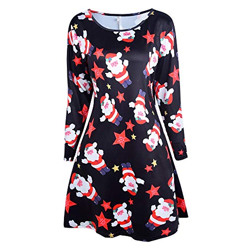 Mujer Navidad Impreso Vestidos Moda Mujer Ropa