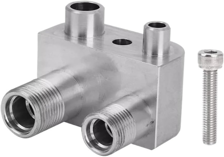 Replacement accessories Billet A/C Line Compressor Adapter Block Fitting for GM Fifth Generation L86 L83 Engine Replacement(SLIVER)