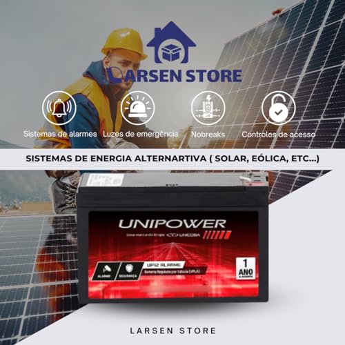 Bateria 12V 7A Selada Para Nobreak Alarmes Cerca Elétrica Luz De Emergência Central De Alarme Equipa