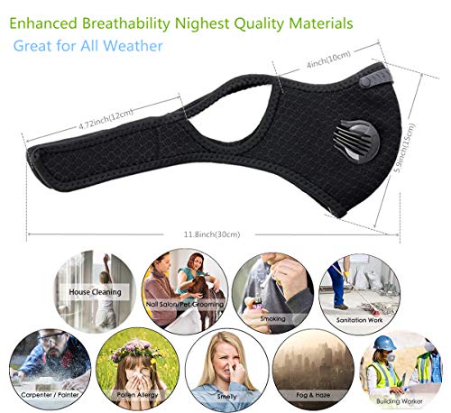Reusable Loops Face Dust Mask with 7 Activated Carbon Filters for Woodworking
| Loops Reusable Face Mask with 7 Activat 
