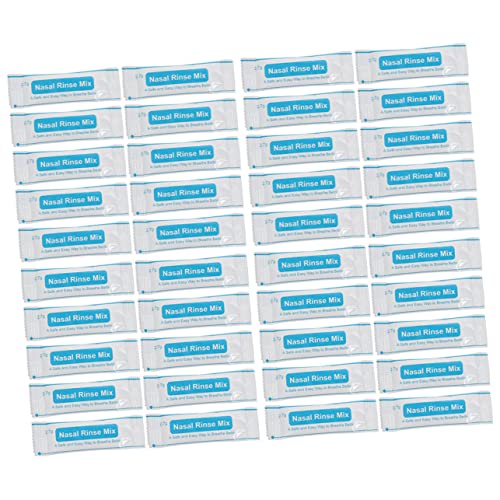 HAPINARY Sal Para Lavado Nasal 80 Sobres Individuales Mezcla Para Enjuague Nasal Instantáneo Rápida Disolución Limpieza Diaria Protección Para Trabajadores Expuestos Al Polvo Niebla
