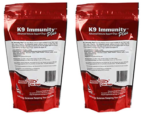 Aloha Medicinals K9 Immunity Plus, Immune Support Supplement For Dogs Over 70 Lbs, Organic And Mushroom Enhanced Dog Health Supplies, Pack Of 2, 90 Chews #TOP1