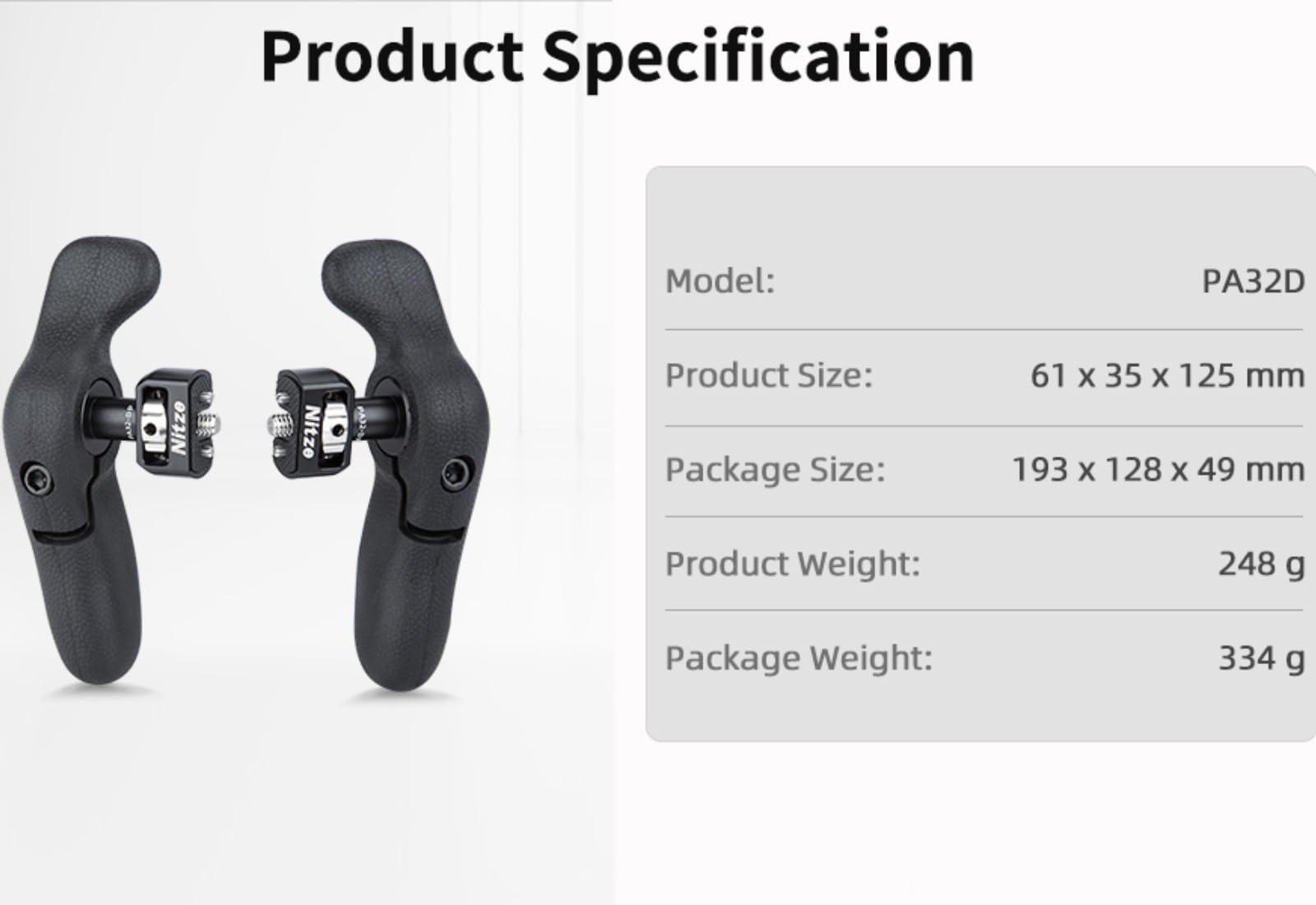 Amazon.co.jp: Nitze サイドハンドルキット PA32D 1/4インチネジと