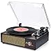 Produktbild Plattenspieler mit Lautsprecher Plattenspieler Bluetooth Retro Schallplattenspieler mit Lautsprecher Drahtloser tragbaren 3-Gang 33/45/78 U/min und Eingebauter 2 Stereo Lautsprechern Aux in RCA