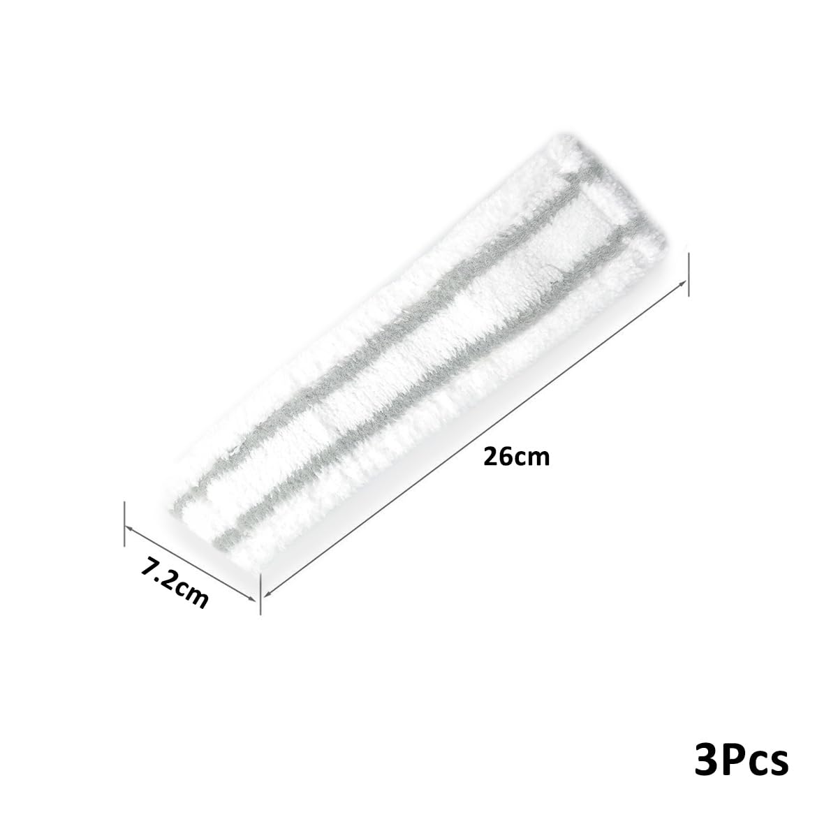 Lot de 3 serpillères de rechange en microfibre - Compatibles avec Karcher WV5 WV2 WV1, pour nettoyeur de fenêtre Kärcher - Pièces de rechange pour nettoyer efficacement la saleté