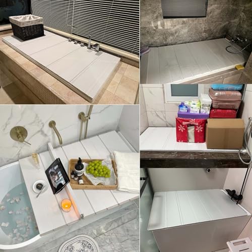 Funda para bañera de diseño plano resistente al polvo en PVC de alta densidad 8