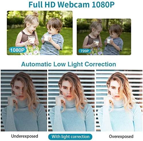 Webcam HD 1080p ,Live Streaming HD Camera with Stereo Microphone, PC Desktop or Laptop USB Webcam with 110 Degree View Angle, for Switch 2,Video Calling, Recording, Conferencing, Streaming, Gaming: Black 4K Webcam