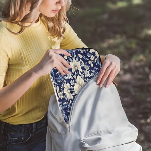 Funda para portátil floral azul 13-14 pulgadas miniatura 6