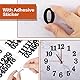 75 Stück Hölzerne Nummern in 5 Sets, Hölzerne Arabische Uhr Zahlen mit Klebstoff für Uhr DIY Dekoration (Schwarz)